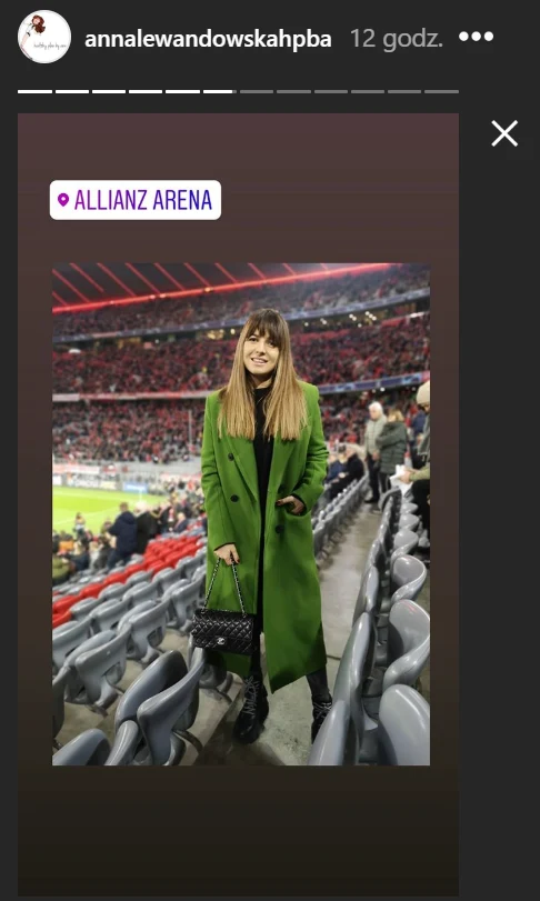 Anna Lewandowska w dniu meczu Bayern-Olympiakos Anna Lewandowska w dniu meczu Bayern-Olympiakos