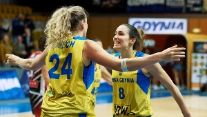 Radość koszykarek Arki Gdynia