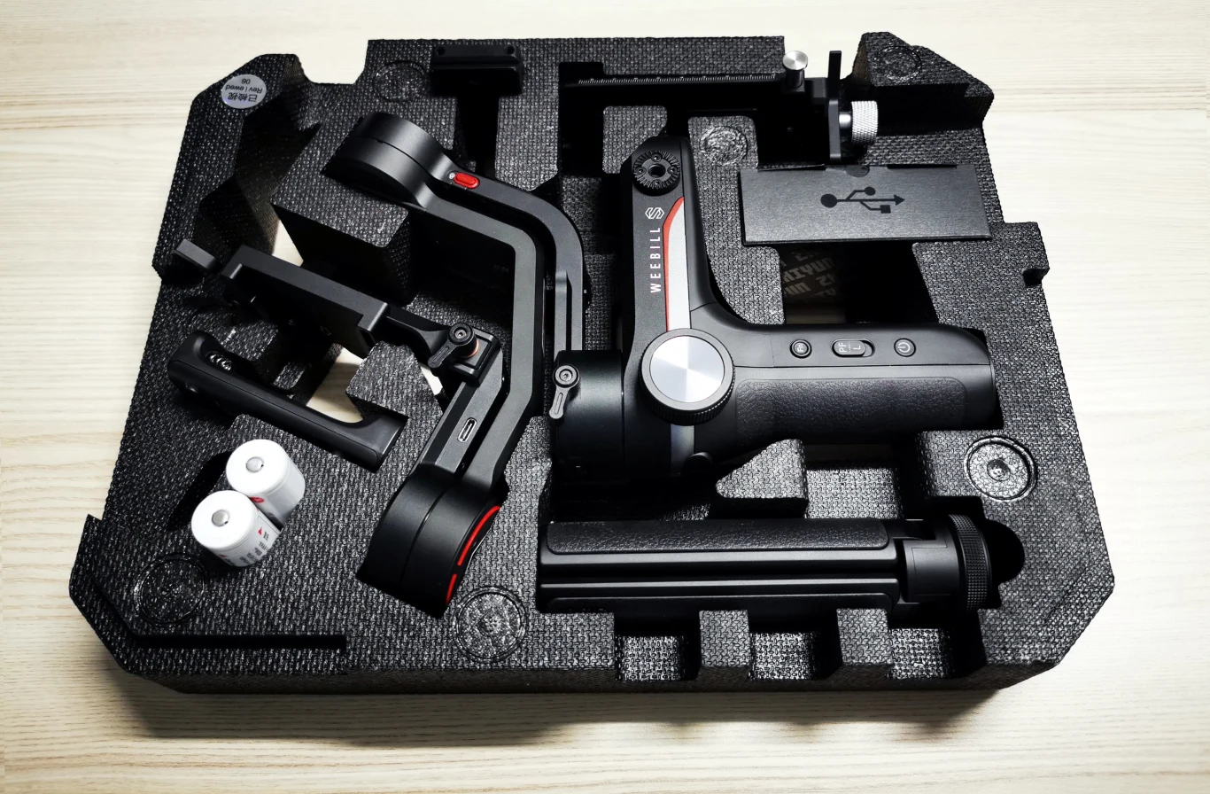 Zhiyun Weebill-S - zawartość testowanego zestawu Zhiyun Weebill-S - zawartość testowanego zestawu