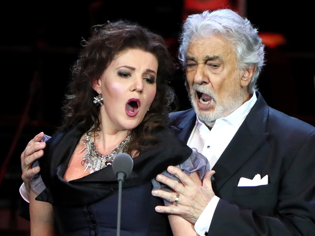 Oxana Shilova i Placido Domingo podczas występu w Moskwie - 17 października 2019 r.