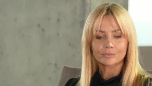 Agnieszka Woźniak-Starak w trakcie wywiadu z Dorotą Wellman