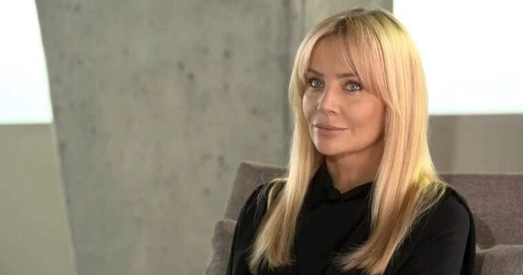 Agnieszka Woźniak-Starak podczas wywiadu Agnieszka Woźniak-Starak podczas wywiadu