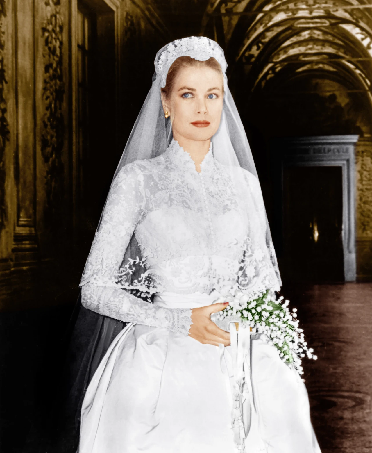 Tak prezentowała się w dniu ślubu Grace Kelly