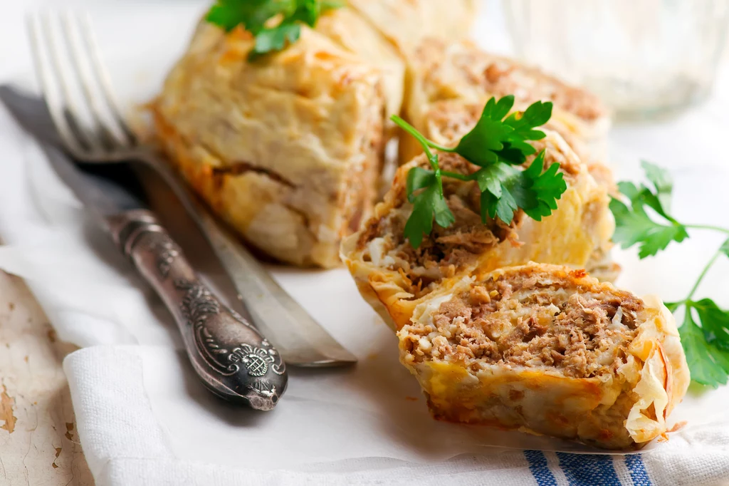 Strudel po marokańsku z mięsem