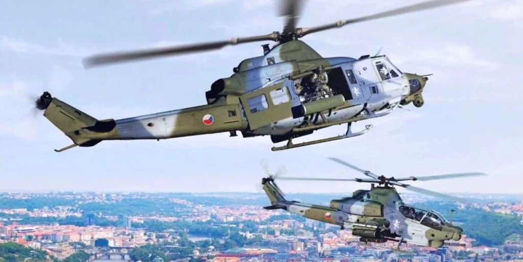 AH-1Z i UH-1Y w czeskich barwach. Nowe śmigłowce mają trafić do Czech do 2023 roku