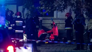 Służby ratunkowe na miejscu zdarzenia