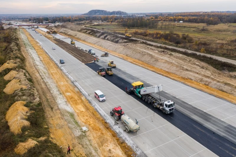 Betonowanie obwodnicy Częstochowy