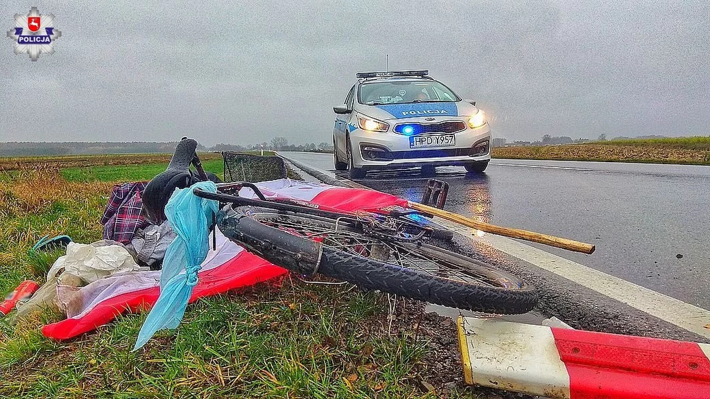 Rower pozbawiony był oświetlenia