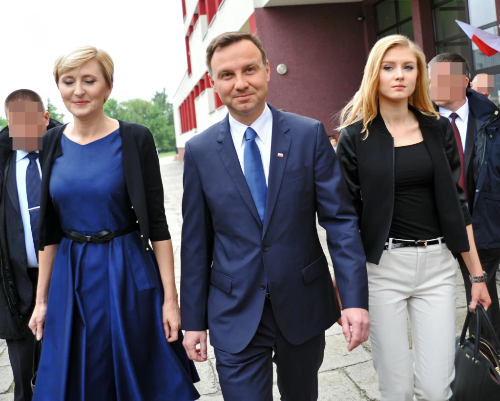Andrzej Duda z żoną i córką Kingą Andrzej Duda z żoną i córką Kingą