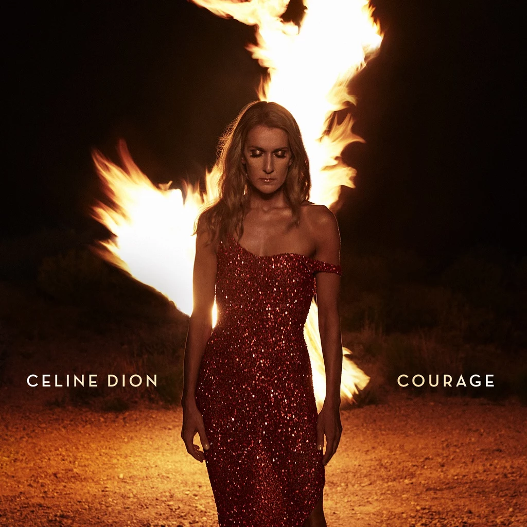 Celine Dion na okładce płyty "Courage"