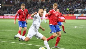 Teemu Pukki strzelił dwa gole dla Finów w meczu z Liechtensteinem