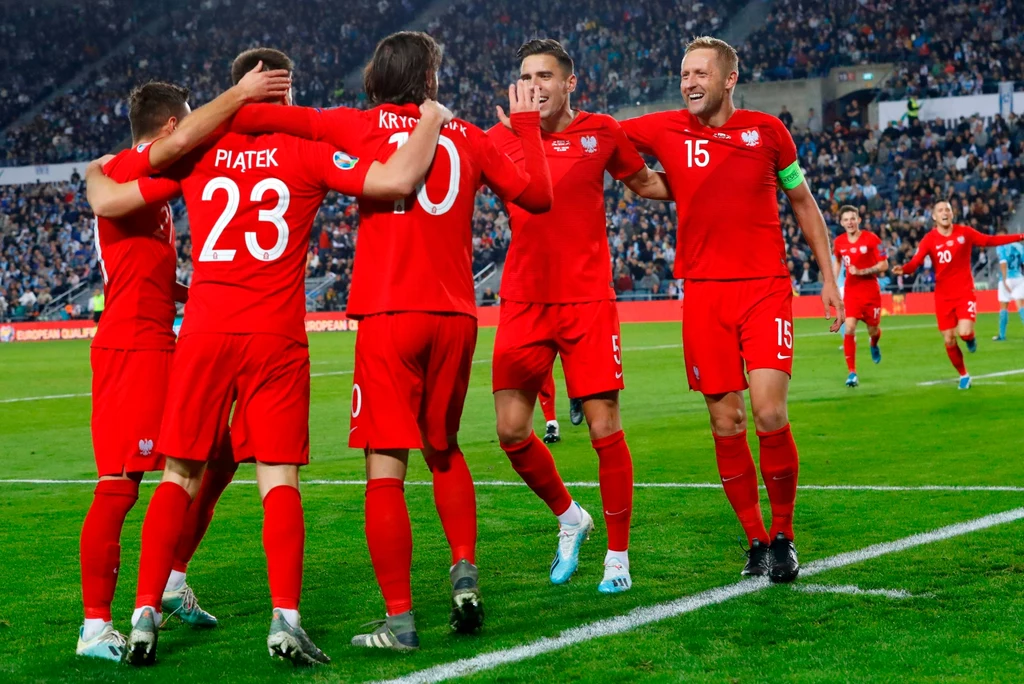 Radość piłkarzy reprezentacji Polski