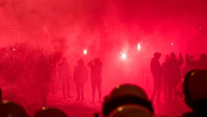 Uczestnicy Marszu Niepodległości we Wrocławiu