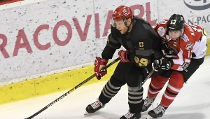 Michal Vachovec w meczu z HC Donbas