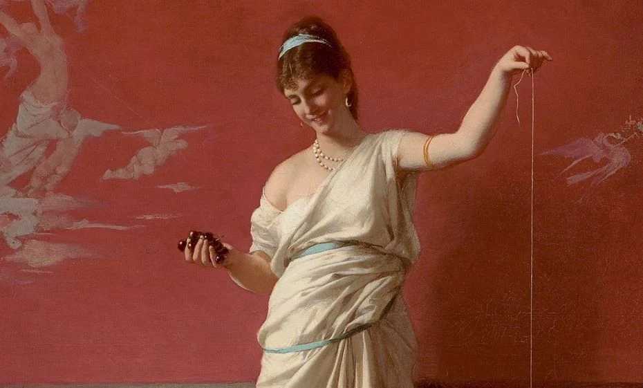 Kobiety rzekomo podawały truciznę, twierdząc, że to lekarstwo. Obraz Amosa Cassioli Kobiety rzekomo podawały truciznę, twierdząc, że to lekarstwo. Obraz Amosa Cassioli