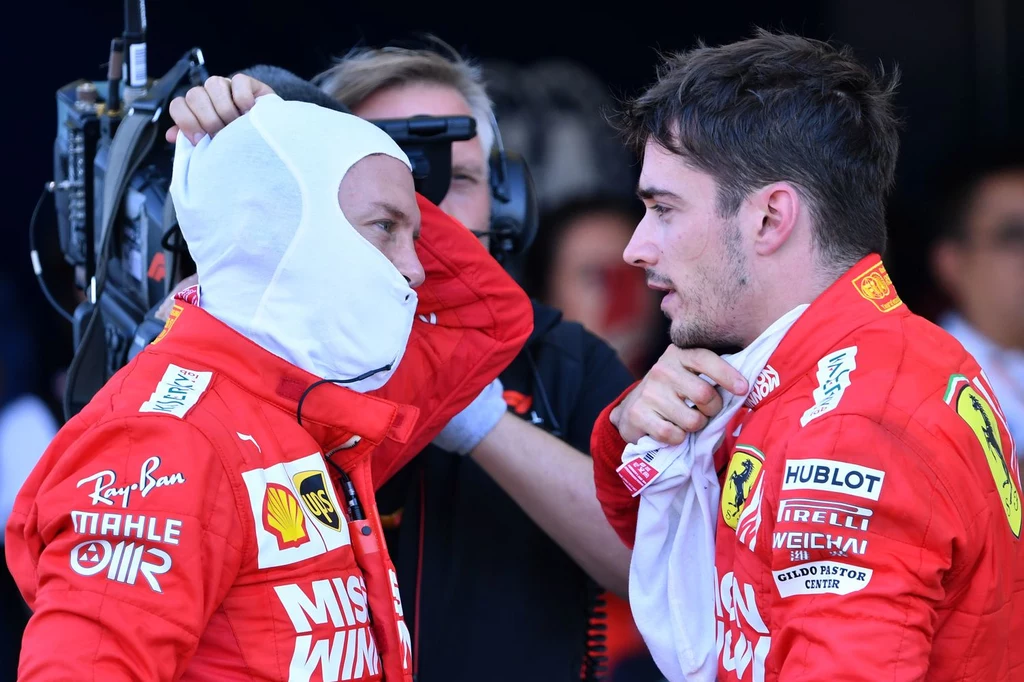 Sebastian Vettel i Charles Leclerc Sebastian Vettel i Charles Leclerc