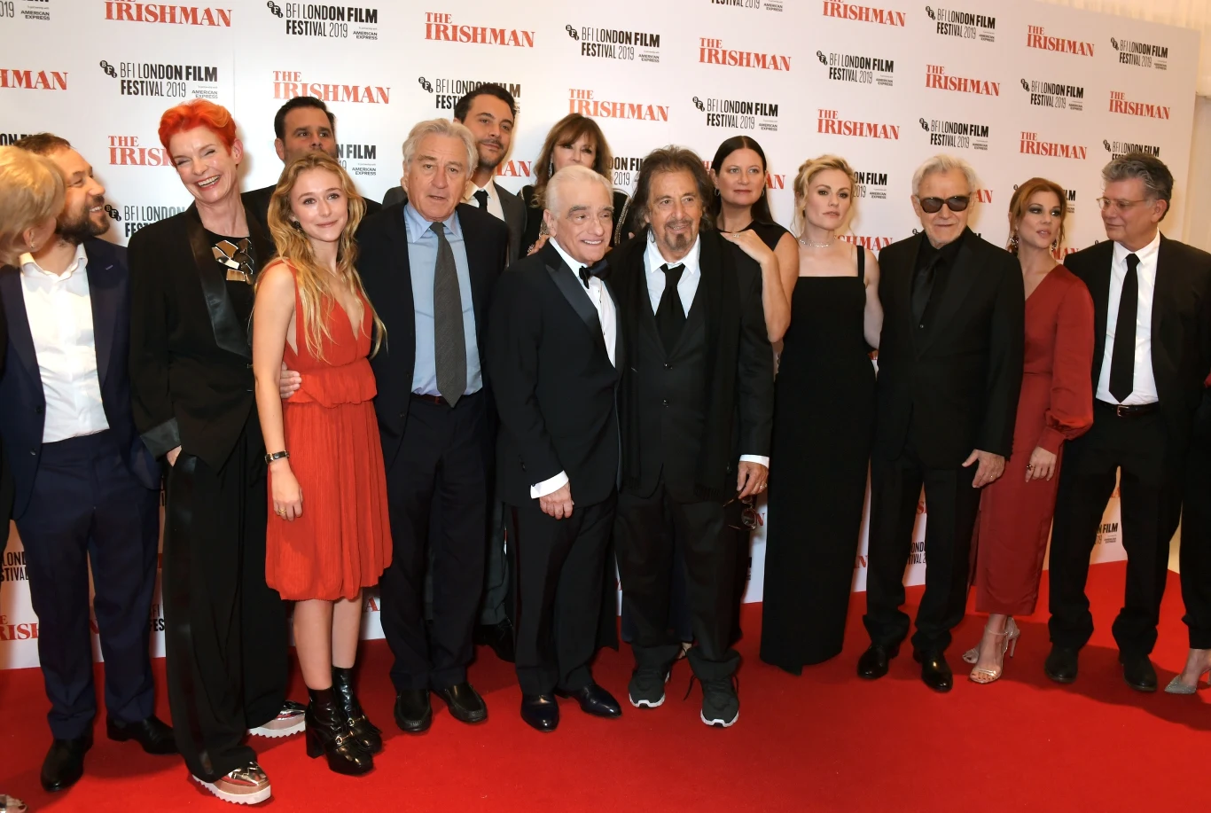 Ekipa filmu "Irlandczyk" na Londyńskim Festiwalu Filmowym (13 października 2019)