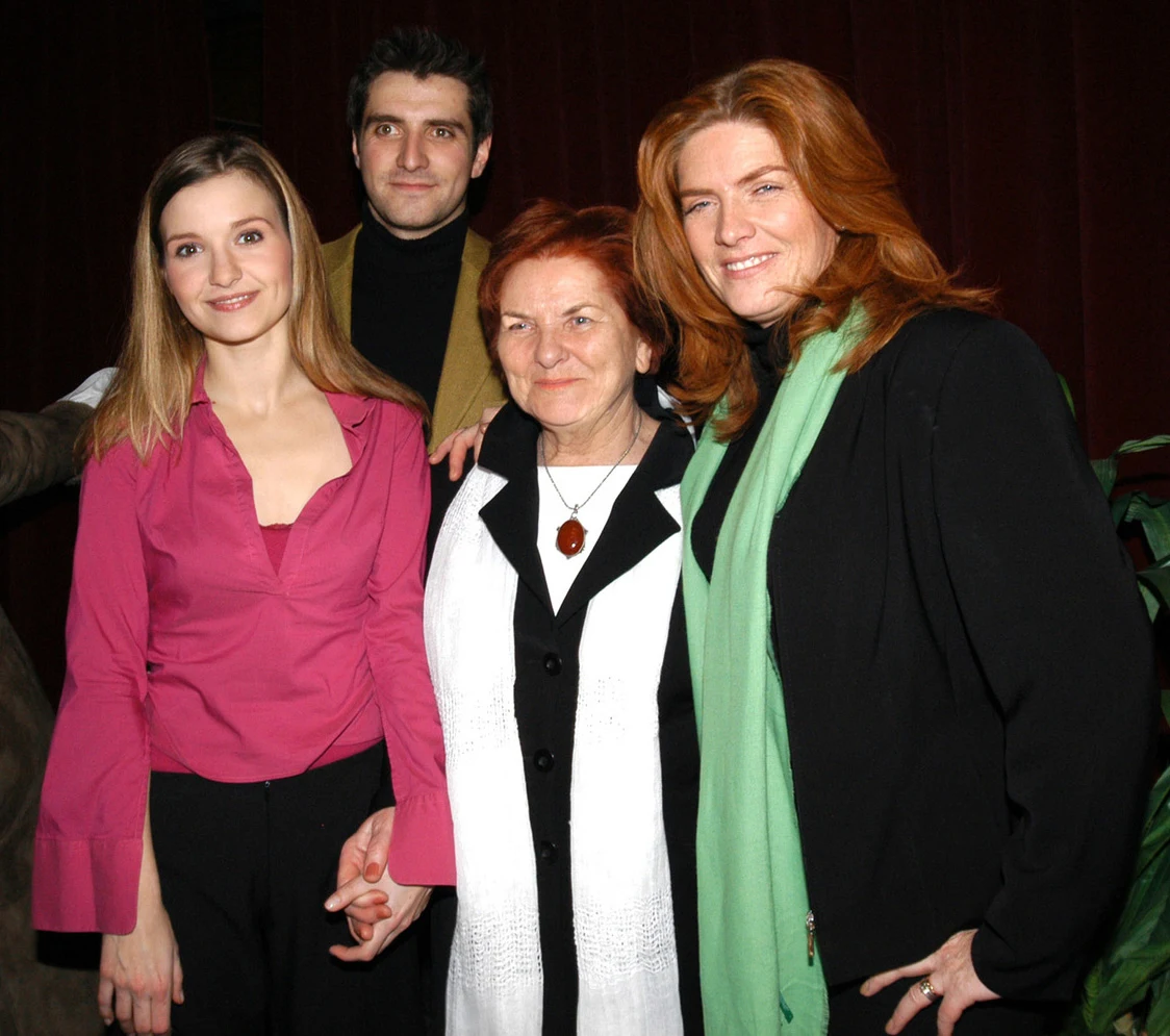 Katarzyna Dowbor z mamą, synem i synową, fot. Szczepański