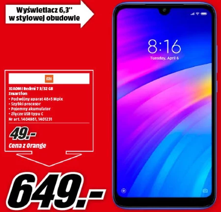 Smartfon Xiaomi Redmi 7