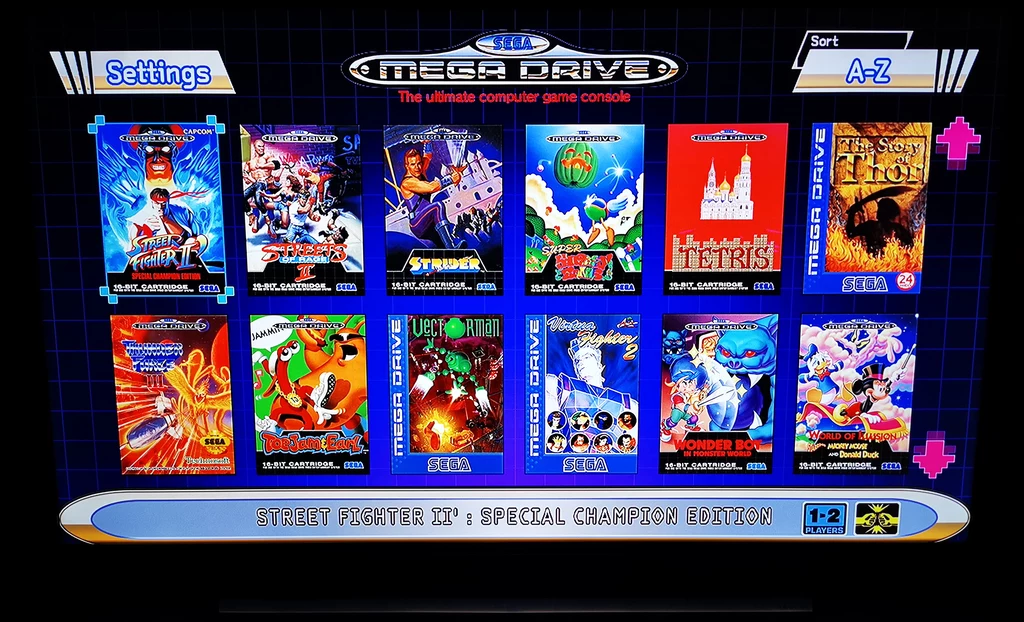 Konsolka ma wgrane 42 gry. Wszystkie tytuły w zestawie są dostępne w języku angielskim. Mega Drive mini nie ma polskiego menu. Za przygotowanie odpowiedniej konwersji (emulacji) było odpowiedzialne studio M2 – japońscy mistrzowie odświeżenia starych gier. Konsolka ma wgrane 42 gry. Wszystkie tytuły w zestawie są dostępne w języku angielskim. Mega Drive mini nie ma polskiego menu. Za przygotowanie odpowiedniej konwersji (emulacji) było odpowiedzialne studio M2 – japońscy mistrzowie odświeżenia starych gier.