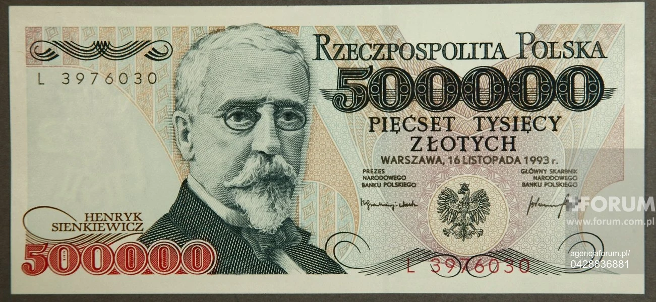 Banknot 500 000 zł
