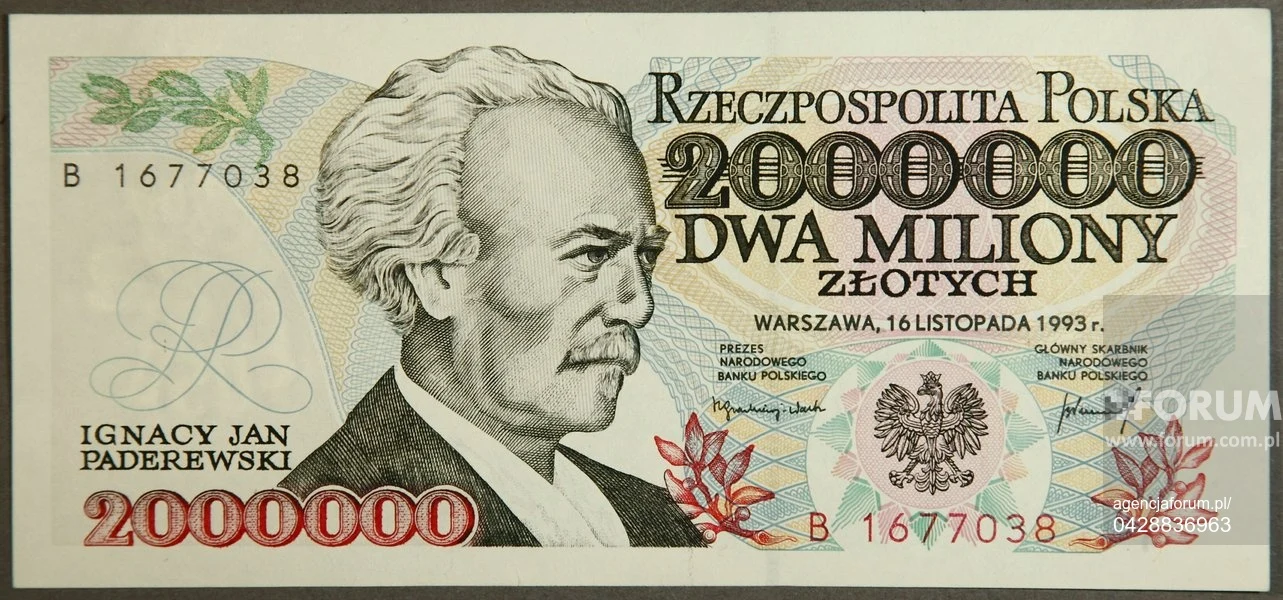 Banknot 2000 000 zł