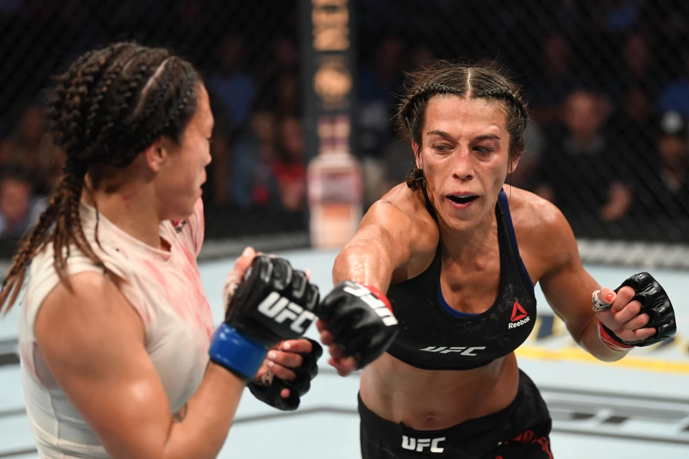 Joanna Jędrzejczyk w walce z Michelle Waterson Joanna Jędrzejczyk w walce z Michelle Waterson