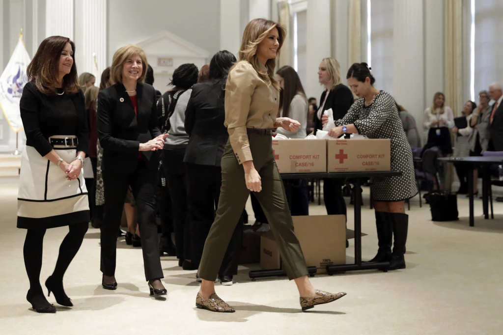 Melania Trump zaangażowała się w pomoc Czerwonemu Krzyżowi
