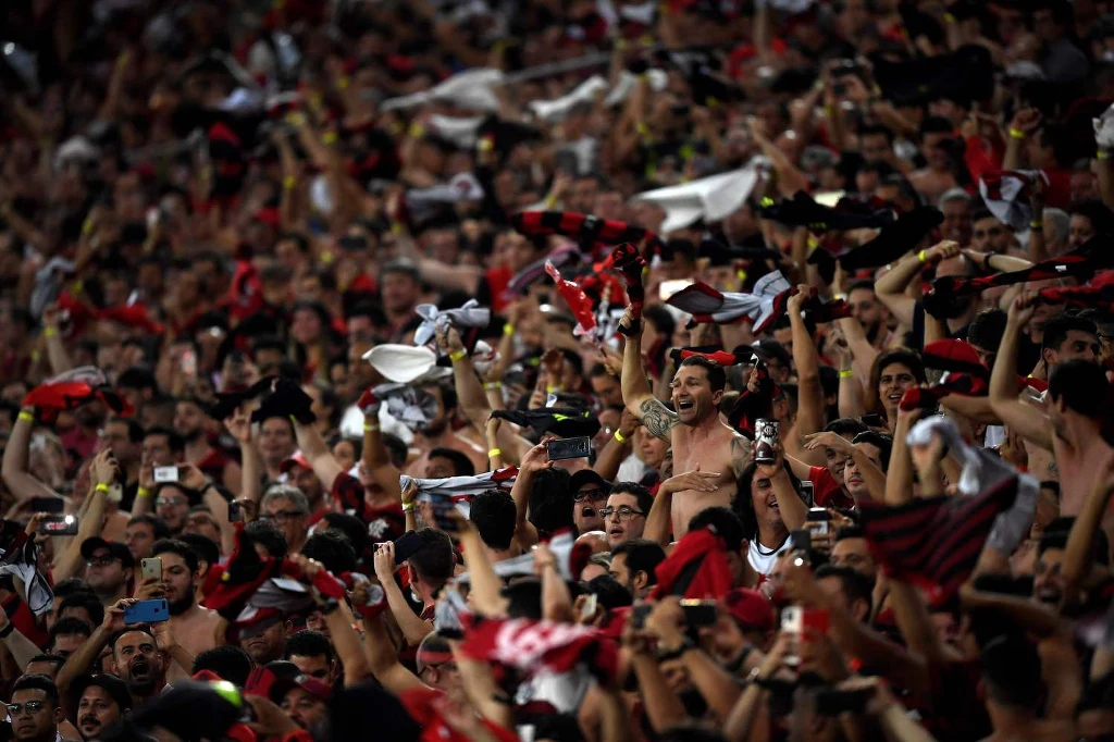Fani zespołu Flamego podczas Copa Libertadores