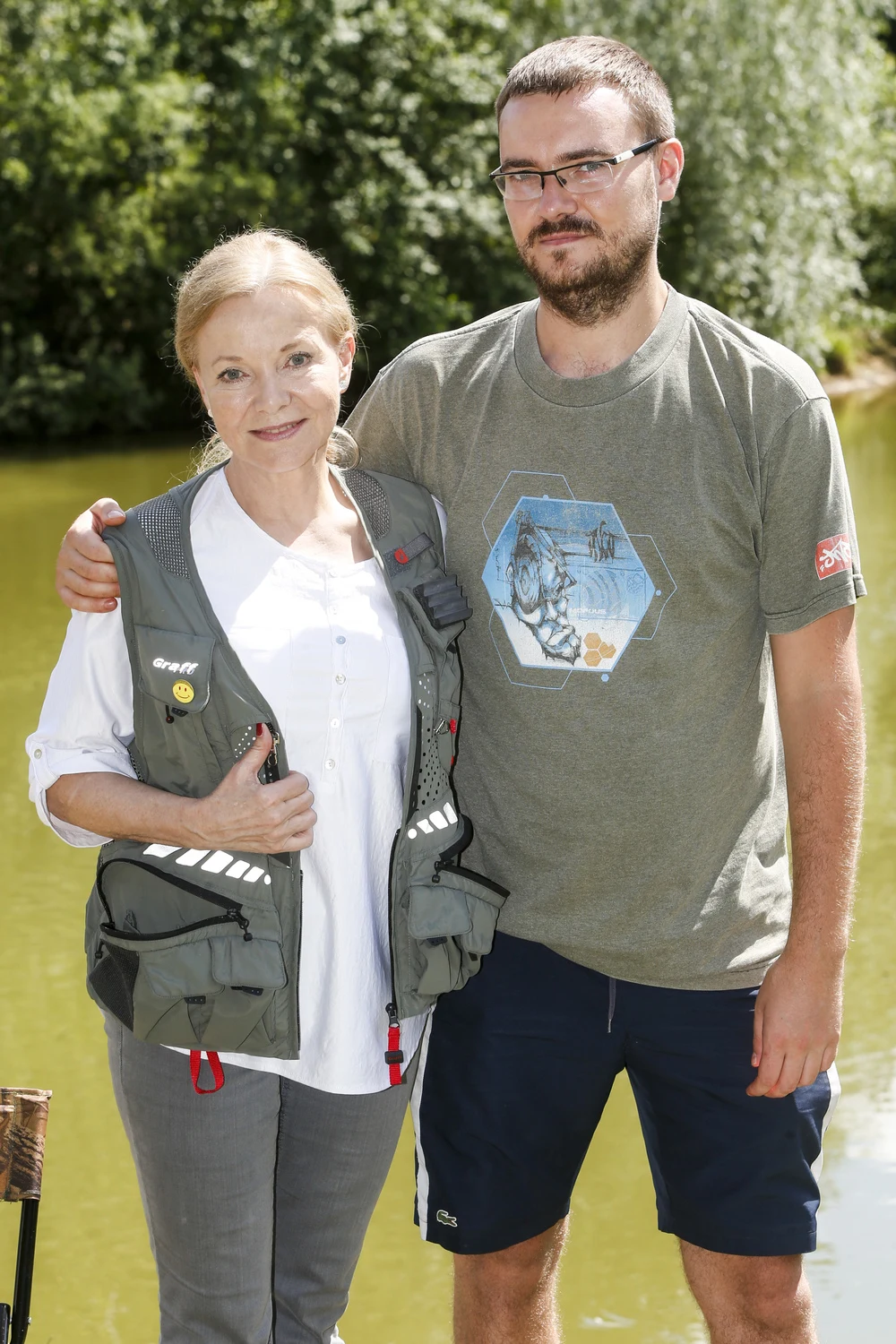 Laura Łącz z synem Andrzejem Laura Łącz z synem Andrzejem