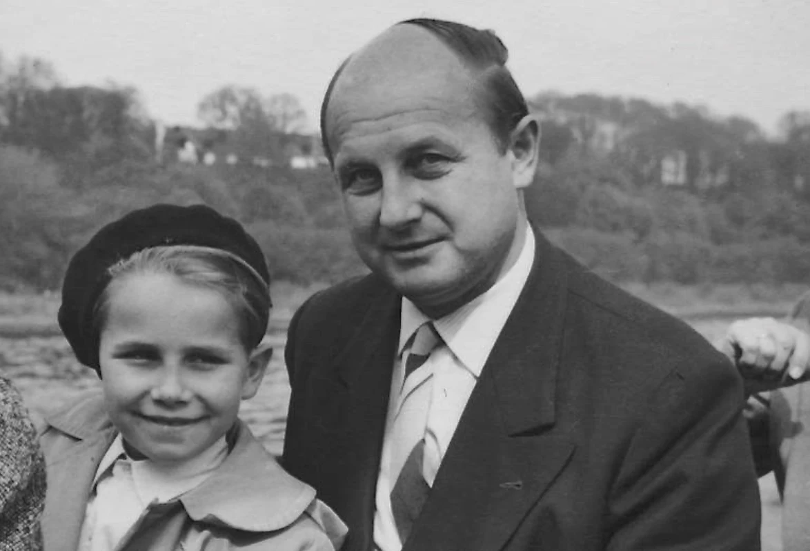 Na zdjęciu Hartmut Janssen z ojcem w 1956 roku. Arch. Hartmut Janssen Na zdjęciu Hartmut Janssen z ojcem w 1956 roku. Arch. Hartmut Janssen