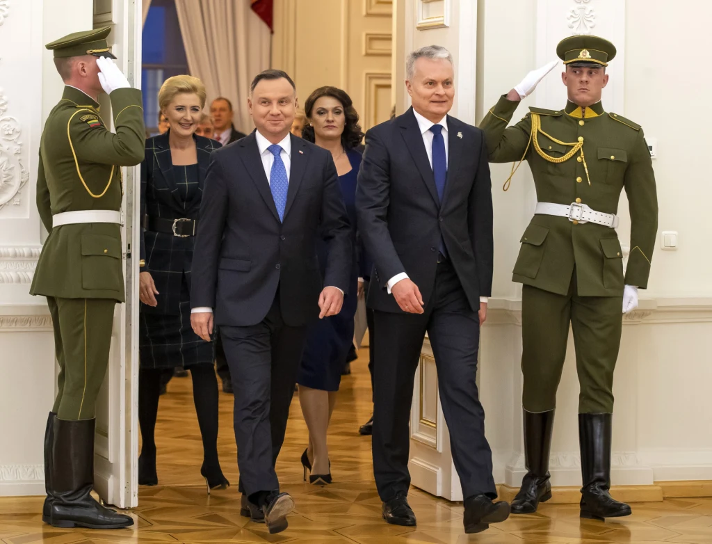 Para prezydencka z wizytą na Litwie Para prezydencka z wizytą na Litwie