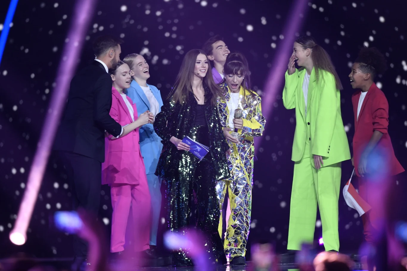 Viki Gabor podczas finału Eurowizji Junior 2019 Viki Gabor podczas finału Eurowizji Junior 2019