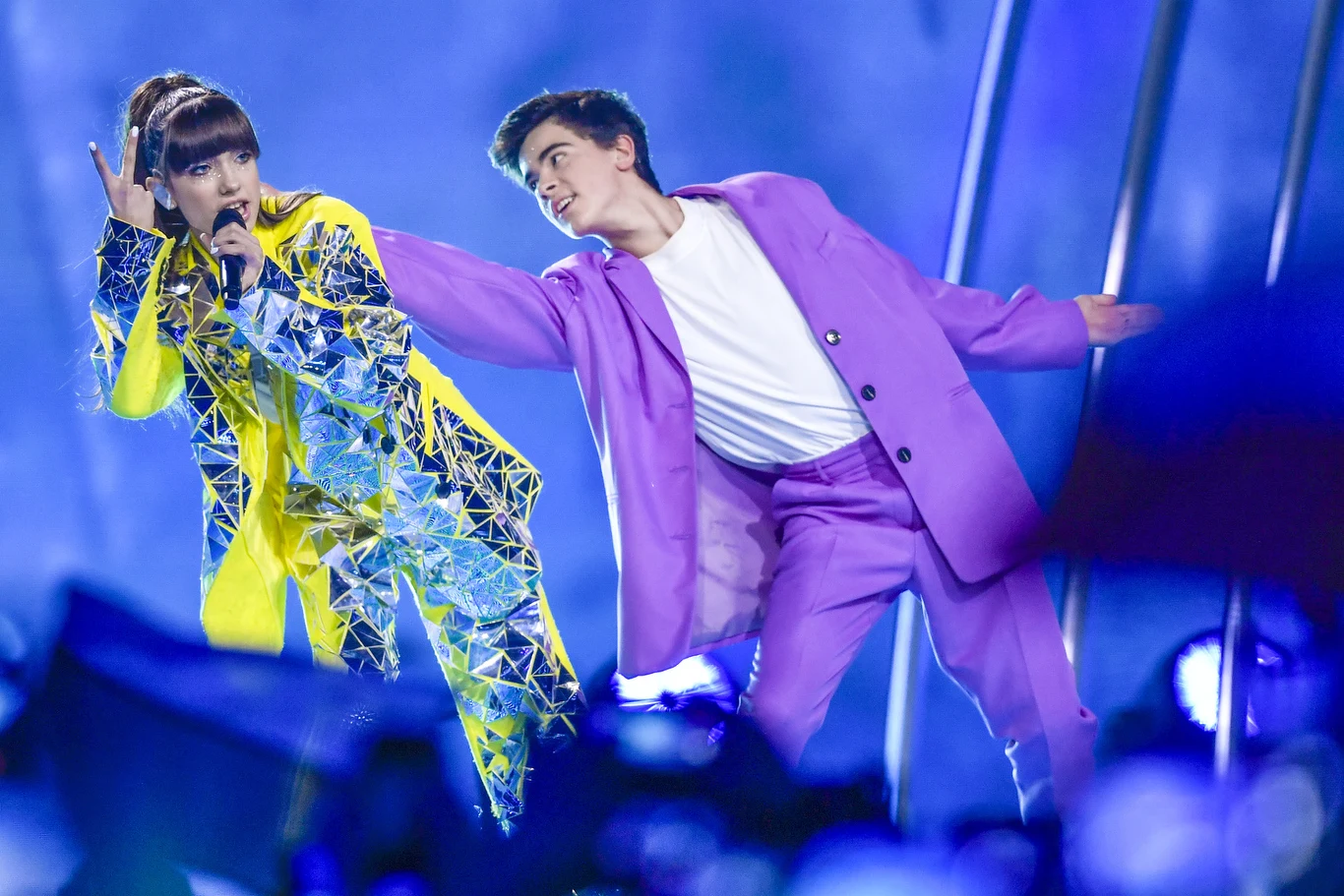 Viki Gabor podczas finału Eurowizji Junior 2019 Viki Gabor podczas finału Eurowizji Junior 2019