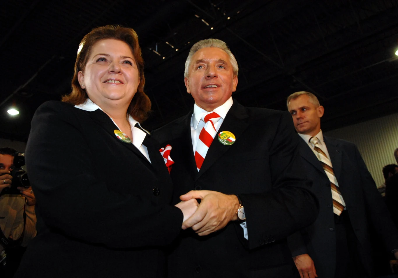 Renata Beger i Andrzej Lepper w 2007 r. , zdj. archiwalne