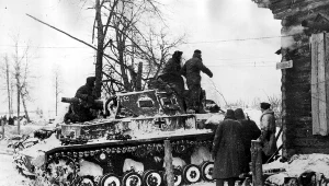 Czołg niemiecki PzKpfw IV Ausf E na froncie wschodnim