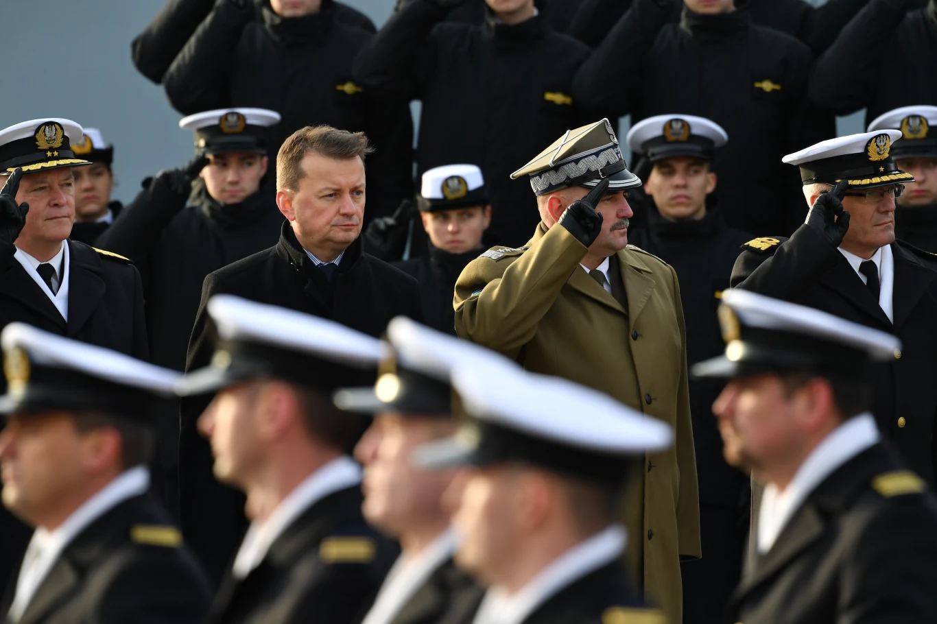 Defilada na zakończenie uroczystości