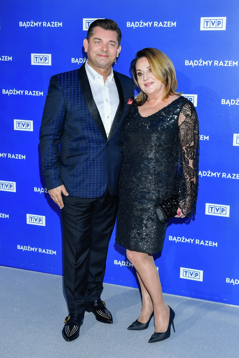 Zenon Martyniuk na prezentacji zimowej ramówki TVP. Towarzyszyła mu żona