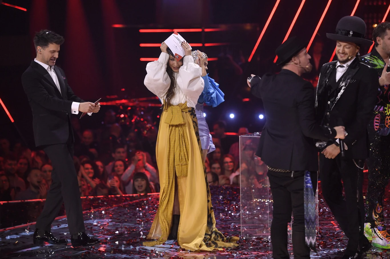 Alicja Szemplińska w momencie ogłoszenia wyników głosowania Alicja Szemplińska w momencie ogłoszenia wyników głosowania