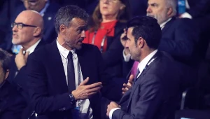 Luis Enrique (z lewej) i Luis Figo