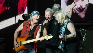 Roger Glover w towarzystwie Iana Gillana i Steve'a Morse'a (Deep Purple)