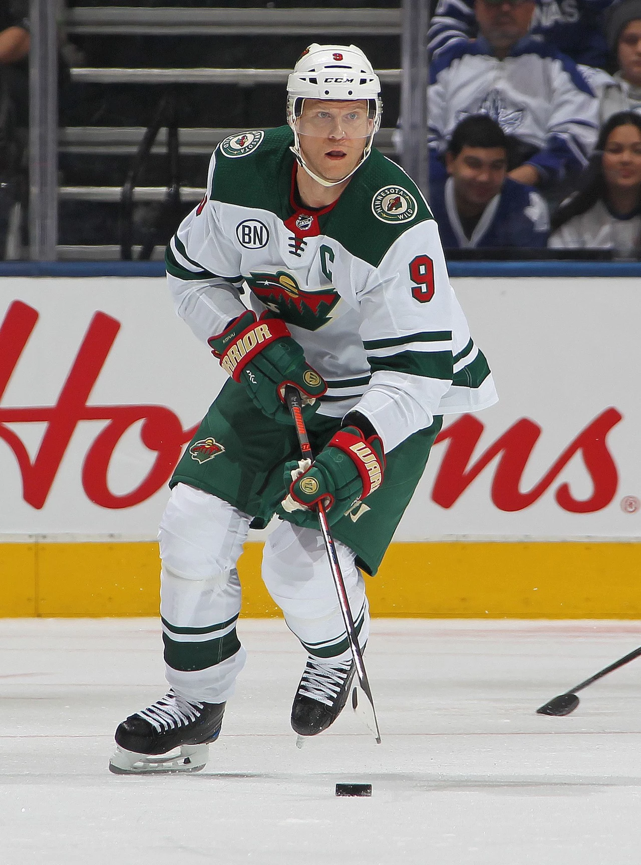 Mikko Koivu tu w barwach Minnesota Wild Mikko Koivu tu w barwach Minnesota Wild