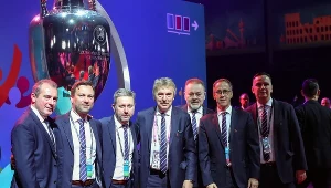 Polska delegacja na ceremonię losowania grup finałowych Euro 2020