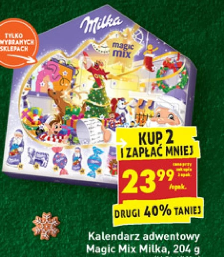 Kalendarz adwentowy Milka