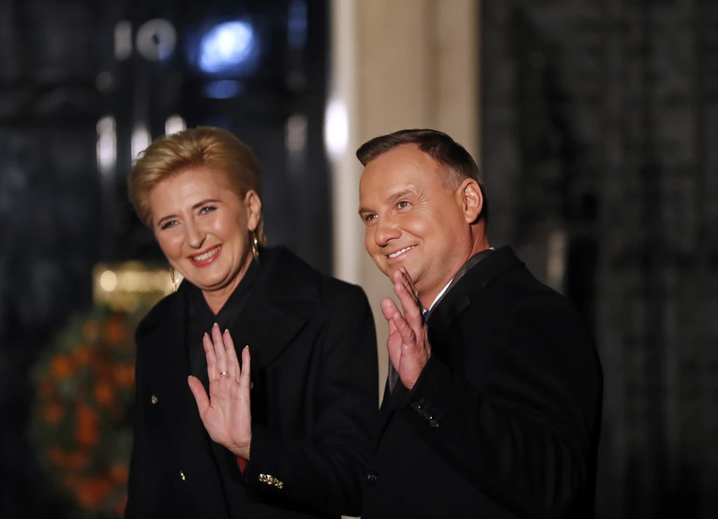 Andrzej Duda i Agata Korhauser-Duda w świątecznych nastrojach