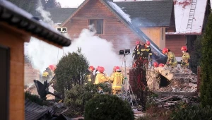 Akcja służb w Szczyrku, gdzie doszło do eksplozji gazu w domu jednorodzinnym