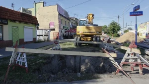 Jedna z awarii warszawskich wodociągów