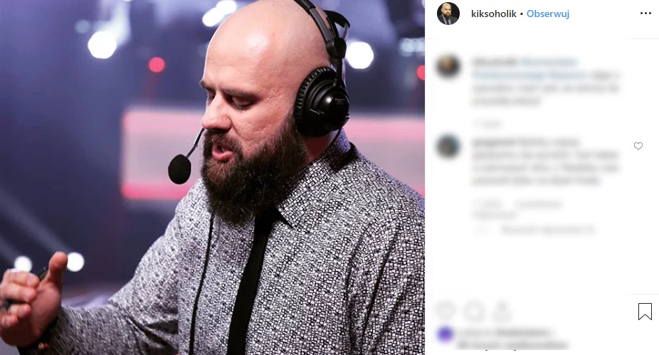 Patryk „k1ks” Cieszyński - zdjęcie zamieszczone na oficjalnym profilu w serwisie www.instagram.com/kiksoholik