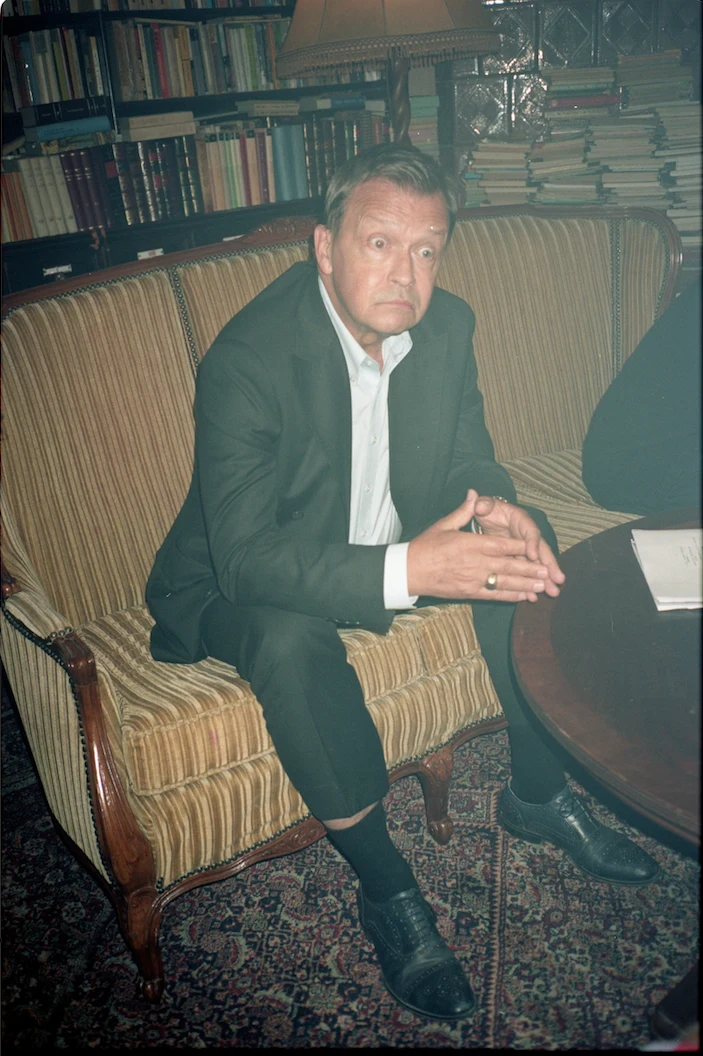 Jan Frycz na planie filmu "Jak zostałem gangsterem. Historia prawdziwa"