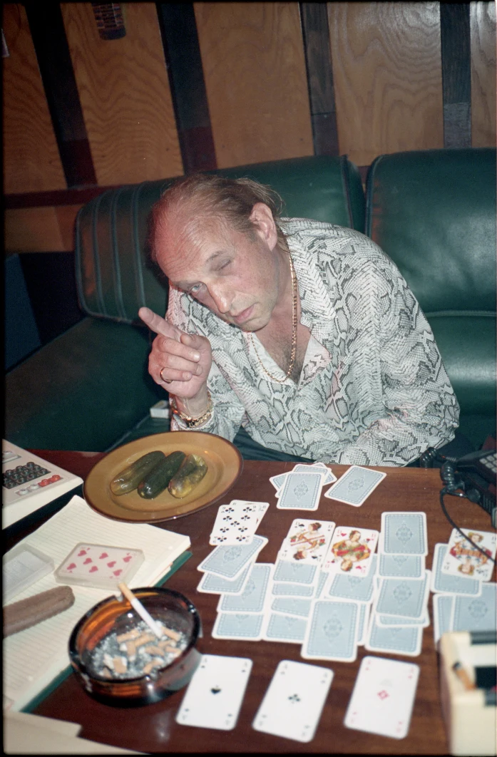 Janusz Chabior na planie filmu "Jak zostałem gangsterem. Historia prawdziwa"